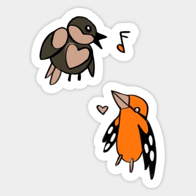 Birbs Sticker by shehitsback